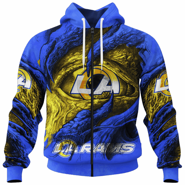 Rams Demon Eyes Limited Edition Hoodie T-shirt Sweatshirt All Merchandise - Image 4