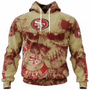 49ers Skull Flowing Limited Edition Hoodie T-shirt Sweatshirt All Merchandise