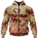 49ers Skull Flowing Limited Edition Hoodie T-shirt Sweatshirt All Merchandise