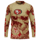 49ers Skull Flowing Limited Edition Hoodie T-shirt Sweatshirt All Merchandise
