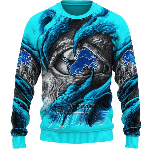 Lions Demon Eyes Limited Edition Hoodie T-shirt Sweatshirt All Merchandise - Image 2