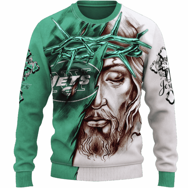 Jets Jesus Limited Edition Hoodie T-shirt Sweatshirt All Merchandise - Image 2