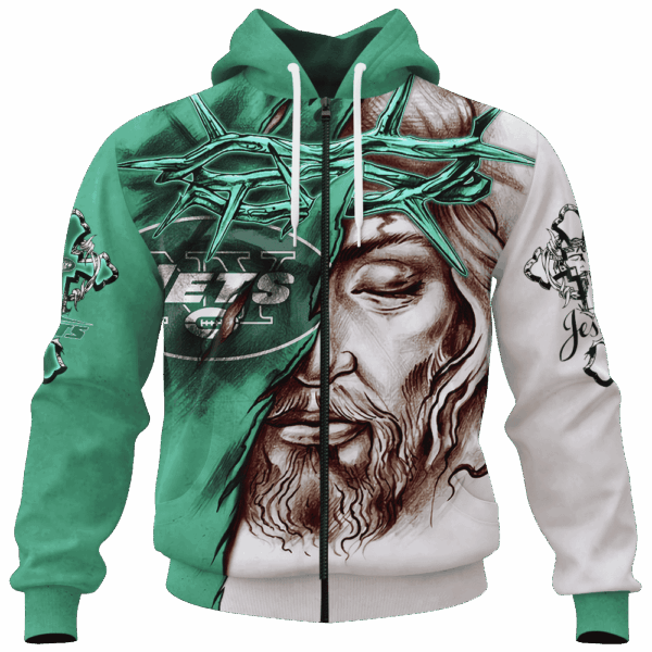 Jets Jesus Limited Edition Hoodie T-shirt Sweatshirt All Merchandise - Image 4