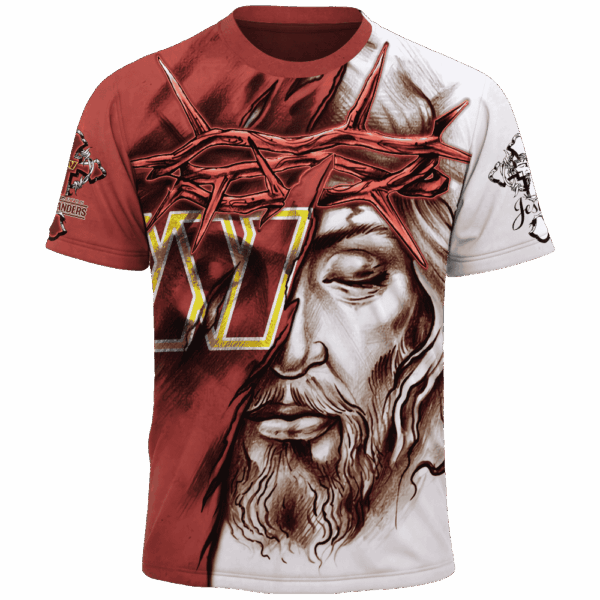 Commanders Jesus Limited Edition Hoodie T-shirt Sweatshirt All Merchandise - Image 5