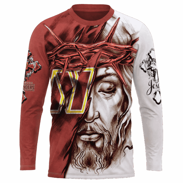 Commanders Jesus Limited Edition Hoodie T-shirt Sweatshirt All Merchandise - Image 7