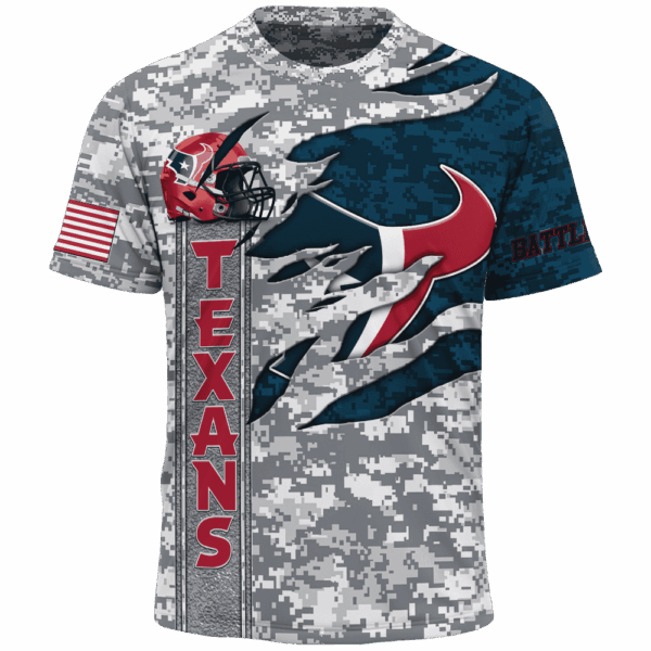 Texans Camo US Limited Edition Hoodie T-shirt Sweatshirt All Merchandise - Image 5