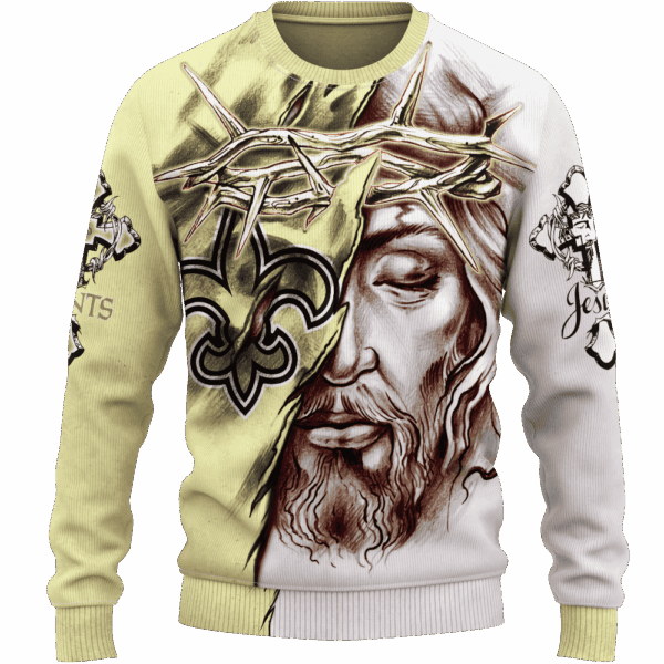 Saints Jesus Limited Edition Hoodie T-shirt Sweatshirt All Merchandise - Image 2