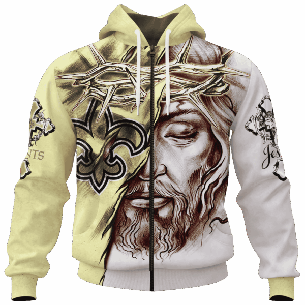 Saints Jesus Limited Edition Hoodie T-shirt Sweatshirt All Merchandise - Image 4