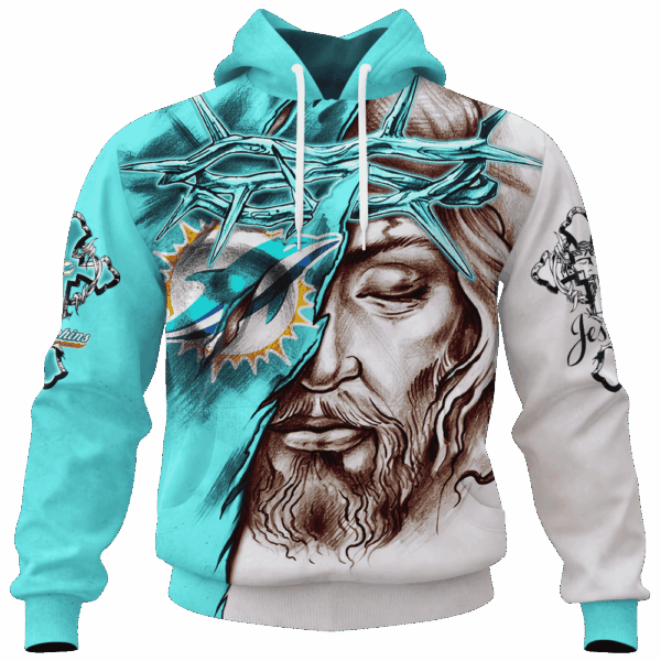 Dolphins Jesus Limited Edition Hoodie T-shirt Sweatshirt All Merchandise