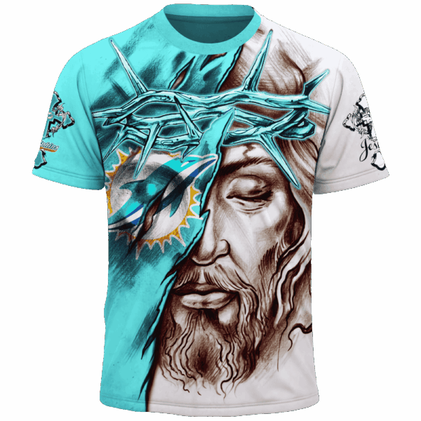 Dolphins Jesus Limited Edition Hoodie T-shirt Sweatshirt All Merchandise - Image 5