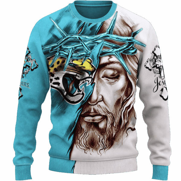 Jaguars Jesus Limited Edition Hoodie T-shirt Sweatshirt All Merchandise - Image 2