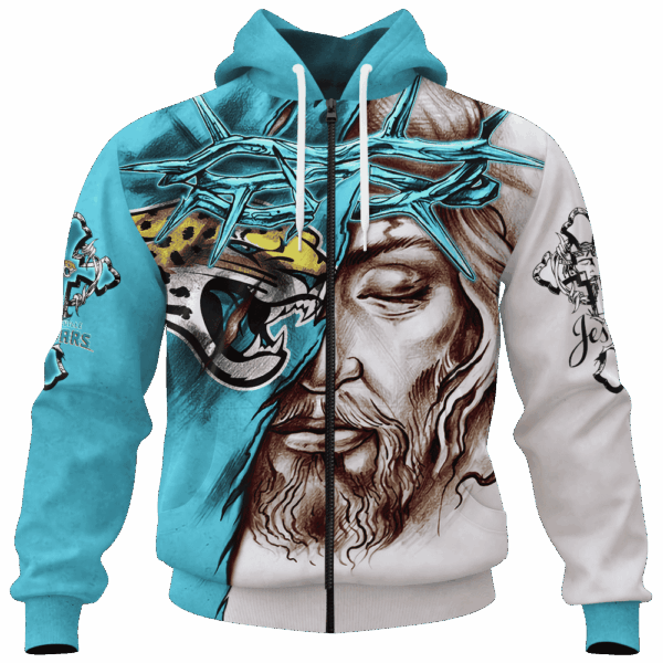 Jaguars Jesus Limited Edition Hoodie T-shirt Sweatshirt All Merchandise - Image 4