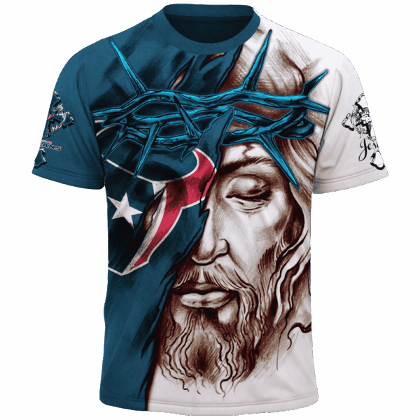 Texans Jesus Limited Edition Hoodie T-shirt Sweatshirt All Merchandise - Image 5