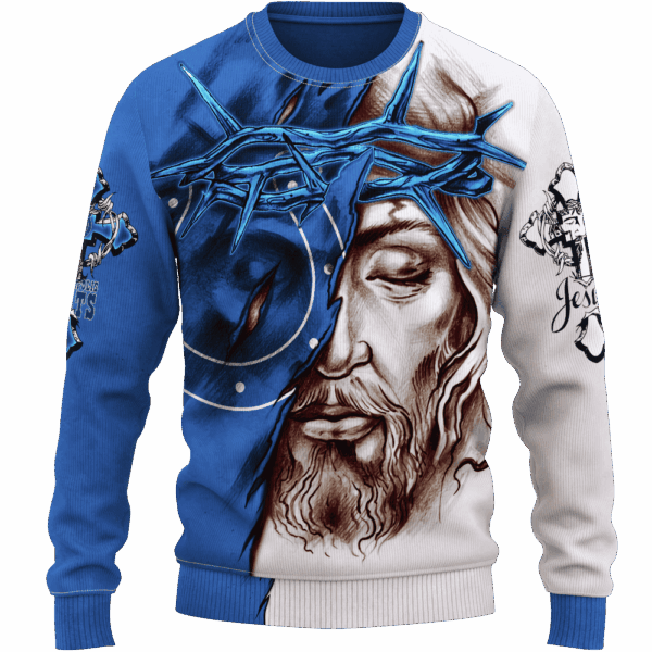 Colts Jesus Limited Edition Hoodie T-shirt Sweatshirt All Merchandise - Image 2