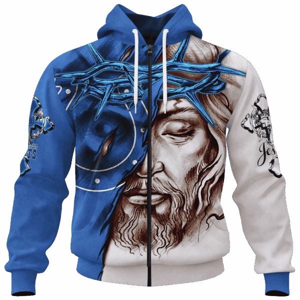 Colts Jesus Limited Edition Hoodie T-shirt Sweatshirt All Merchandise - Image 4