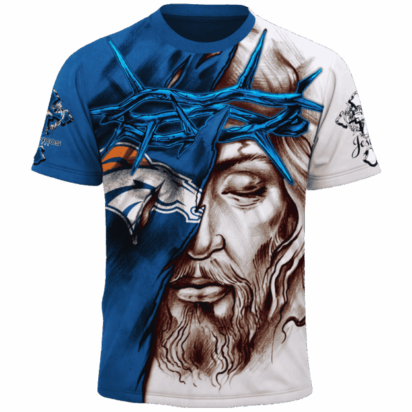 Broncos Jesus Limited Edition Hoodie T-shirt Sweatshirt All Merchandise - Image 5