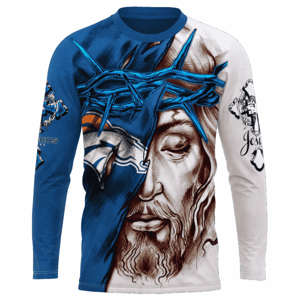 Broncos Jesus Limited Edition Hoodie T-shirt Sweatshirt All Merchandise - Image 7