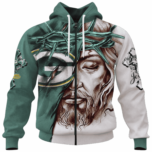 Packers Jesus Limited Edition Hoodie T-shirt Sweatshirt All Merchandise - Image 4