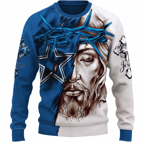 Cowboys Jesus Limited Edition Hoodie T-shirt Sweatshirt All Merchandise - Image 2