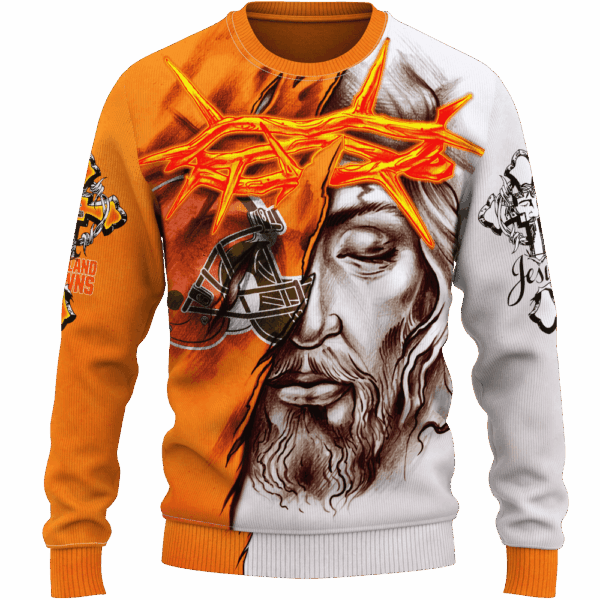 Browns Jesus Limited Edition Hoodie T-shirt Sweatshirt All Merchandise - Image 2