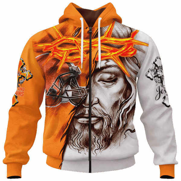 Browns Jesus Limited Edition Hoodie T-shirt Sweatshirt All Merchandise - Image 4