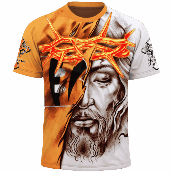 Bengals Jesus Limited Edition Hoodie T-shirt Sweatshirt All Merchandise - Image 5