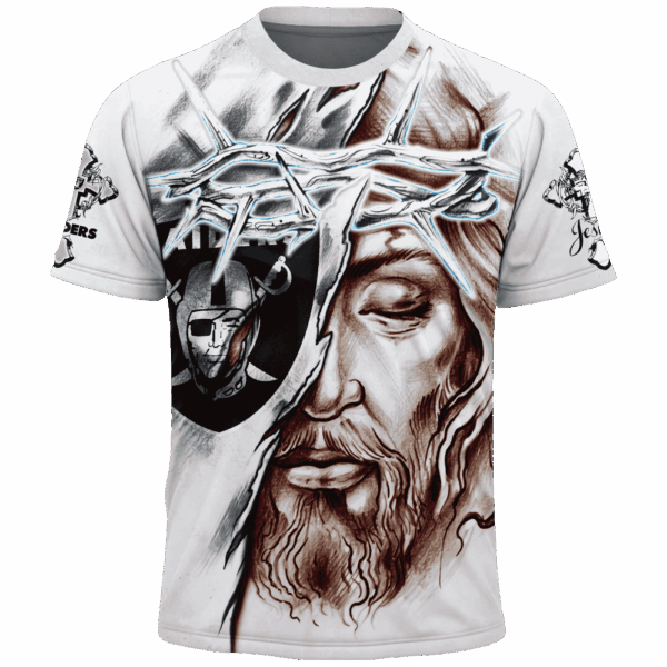 Raiders Jesus Limited Edition Hoodie T-shirt Sweatshirt All Merchandise - Image 5