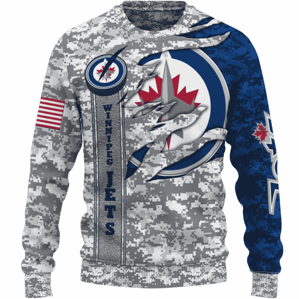 Jets Camo Style Limited Edition Hoodie T-shirt Sweatshirt All Merchandise - Image 2