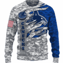 Canucks Camo Style Limited Edition Hoodie T-shirt Sweatshirt All Merchandise