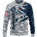 Kraken Camo Style Limited Edition Hoodie T-shirt Sweatshirt All Merchandise