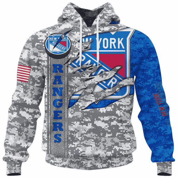 Rangers Camo Style Limited Edition Hoodie T-shirt Sweatshirt All Merchandise