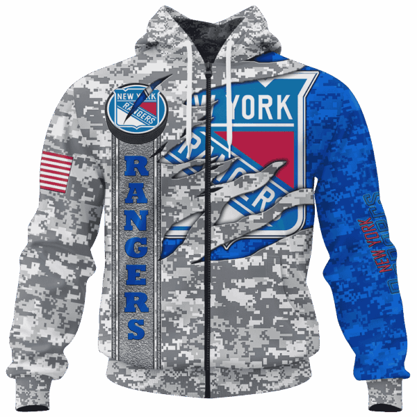 Rangers Camo Style Limited Edition Hoodie T-shirt Sweatshirt All Merchandise - Image 4