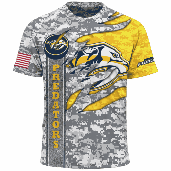 Predators Camo Style Limited Edition Hoodie T-shirt Sweatshirt All Merchandise - Image 5