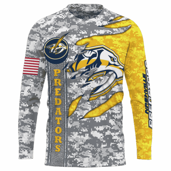 Predators Camo Style Limited Edition Hoodie T-shirt Sweatshirt All Merchandise - Image 7
