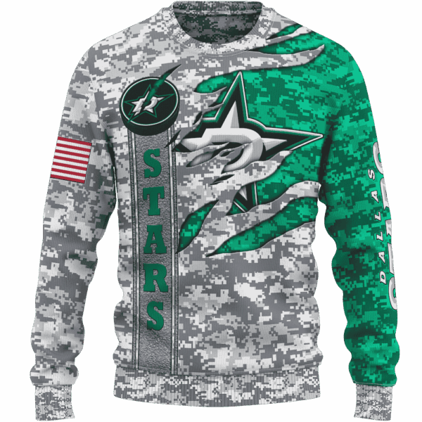 Stars Camo Style Limited Edition Hoodie T-shirt Sweatshirt All Merchandise - Image 2