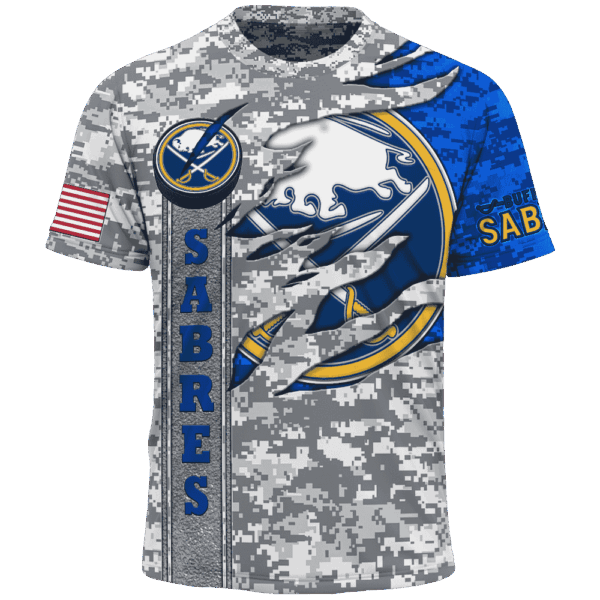 Sabres Camo Style Limited Edition Hoodie T-shirt Sweatshirt All Merchandise - Image 5
