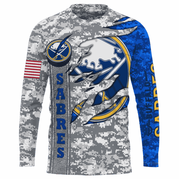 Sabres Camo Style Limited Edition Hoodie T-shirt Sweatshirt All Merchandise - Image 7