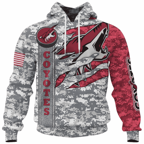 Coyotes Camo Style Limited Edition Hoodie T-shirt Sweatshirt All Merchandise