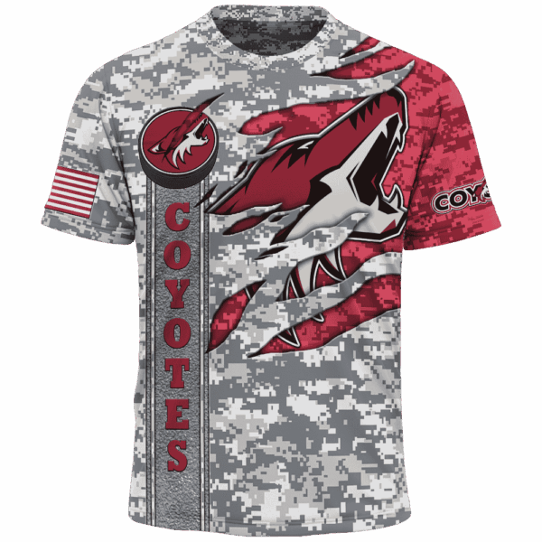 Coyotes Camo Style Limited Edition Hoodie T-shirt Sweatshirt All Merchandise - Image 5
