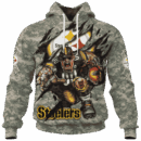 Steelers Camo Mascot Limited Edition Hoodie T-shirt Sweatshirt All Merchandise