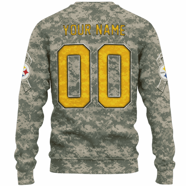 Steelers Camo Mascot Limited Edition Hoodie T-shirt Sweatshirt All Merchandise - Image 3