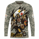 Steelers Camo Mascot Limited Edition Hoodie T-shirt Sweatshirt All Merchandise