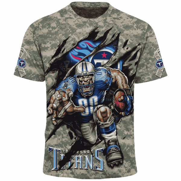 Titans Camo Mascot Limited Edition Hoodie T-shirt Sweatshirt All Merchandise - Image 5