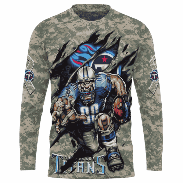 Titans Camo Mascot Limited Edition Hoodie T-shirt Sweatshirt All Merchandise - Image 7