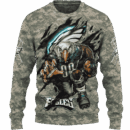 Eagles Camo Mascot Limited Edition Hoodie T-shirt Sweatshirt All Merchandise