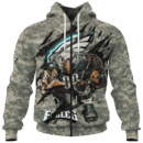 Eagles Camo Mascot Limited Edition Hoodie T-shirt Sweatshirt All Merchandise