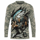 Eagles Camo Mascot Limited Edition Hoodie T-shirt Sweatshirt All Merchandise