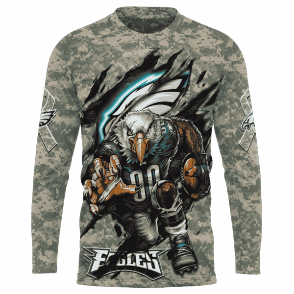 Eagles Camo Mascot Limited Edition Hoodie T-shirt Sweatshirt All Merchandise - Image 7