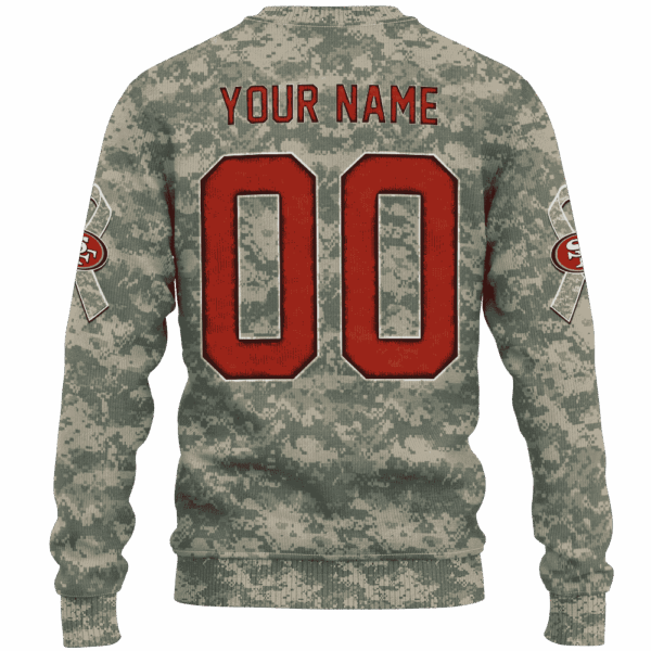 49ers Camo Mascot Limited Edition Hoodie T-shirt Sweatshirt All Merchandise - Image 3