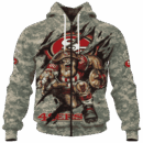 49ers Camo Mascot Limited Edition Hoodie T-shirt Sweatshirt All Merchandise